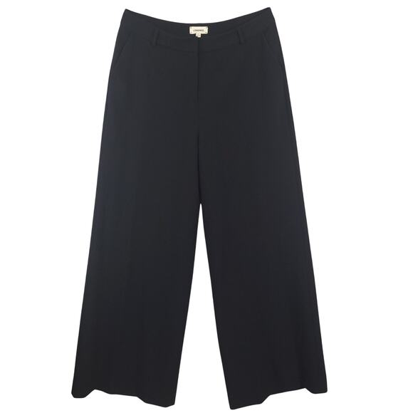 L'Agence Women's Pilar Wide Leg Black Pants Sz 10 Quiet Luxury Casual Chic - Picture 1 of 12